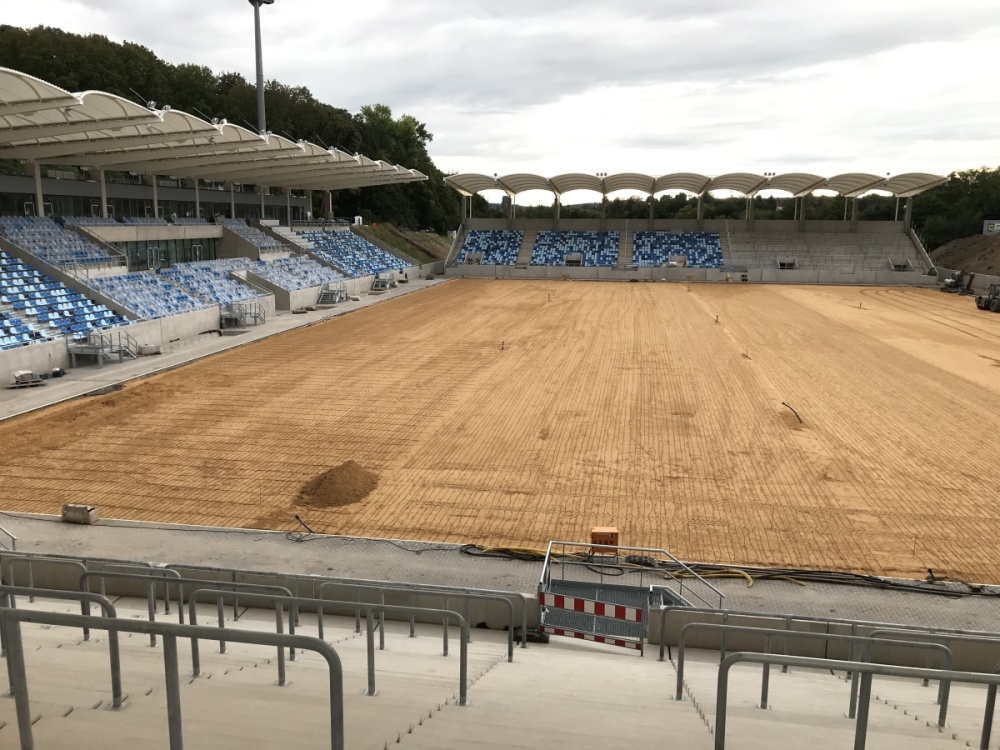 Baustellenführung Ludwigsparkstadion 3. September 2020