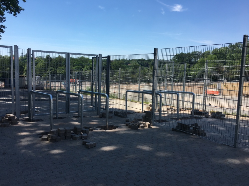 Baustellenbericht Ludwigsparkstadion vom 18. Juni: Eingangsbereich West