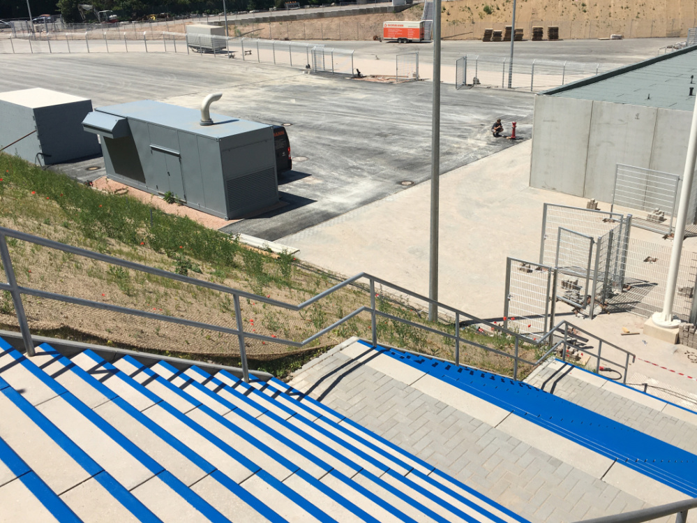 Baustellenbericht Ludwigsparkstadion vom 18. Juni: Blick auf Freifläche West